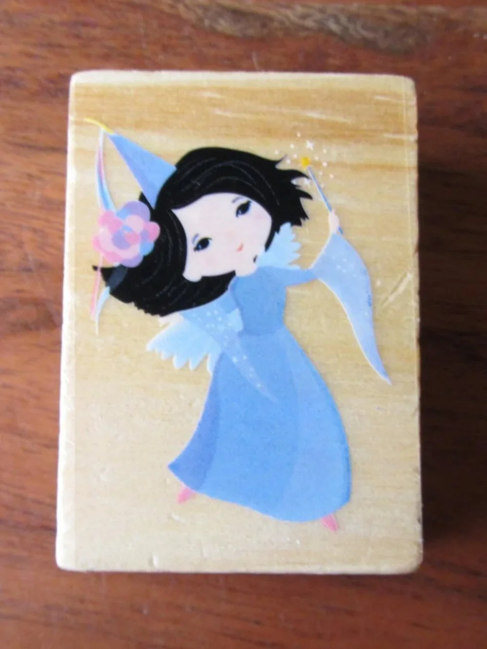 3 unused ink stamps princess, fairy godmother & fairy tale (W6719)